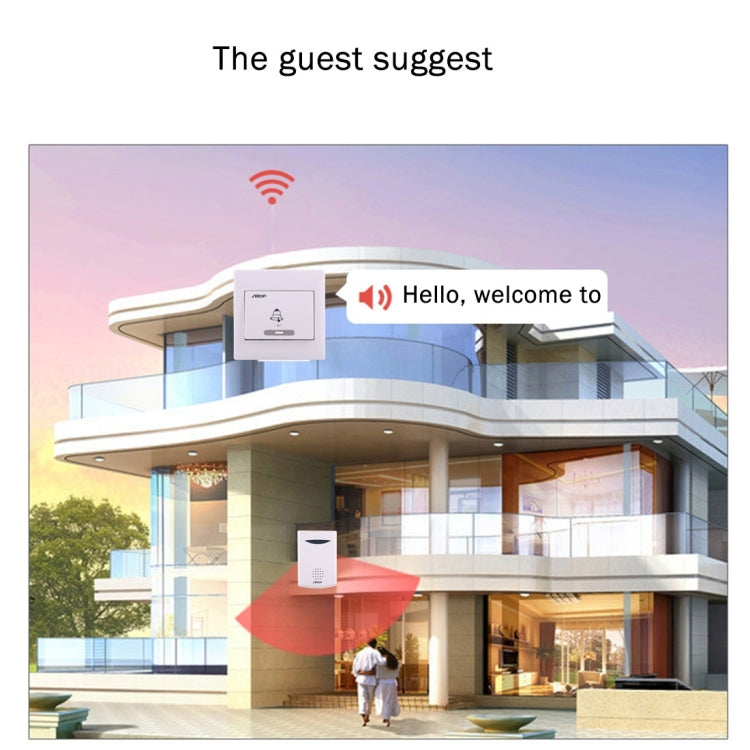 Aiton V006C Wireless Digital Music Doorbell, Receiver Distance: 150m, V006C Aiton V006C Wireless Digital Music Doorbell, Receiver Distance: 150m, V006C